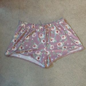 Cute and Comfy Just Be Floral & Embellished Shorts
